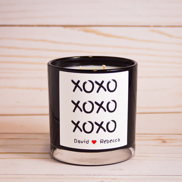 Custom Label Candle in Black Jar