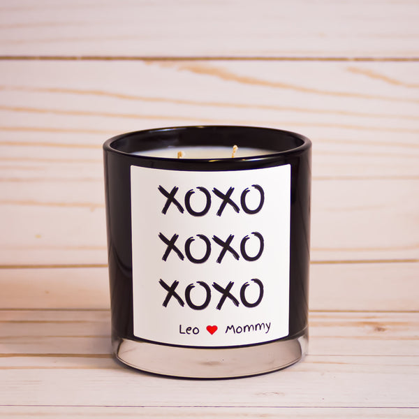 Custom Label Candle in Black Jar