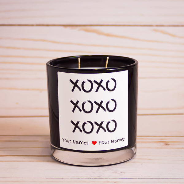 Custom Label Candle in Black Jar